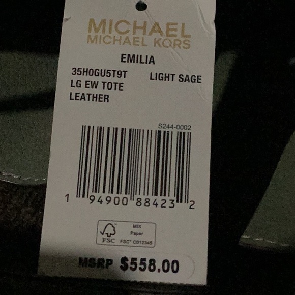 NWT Michael Kors purse Sage in perfect condition - Picture 2 of 2
